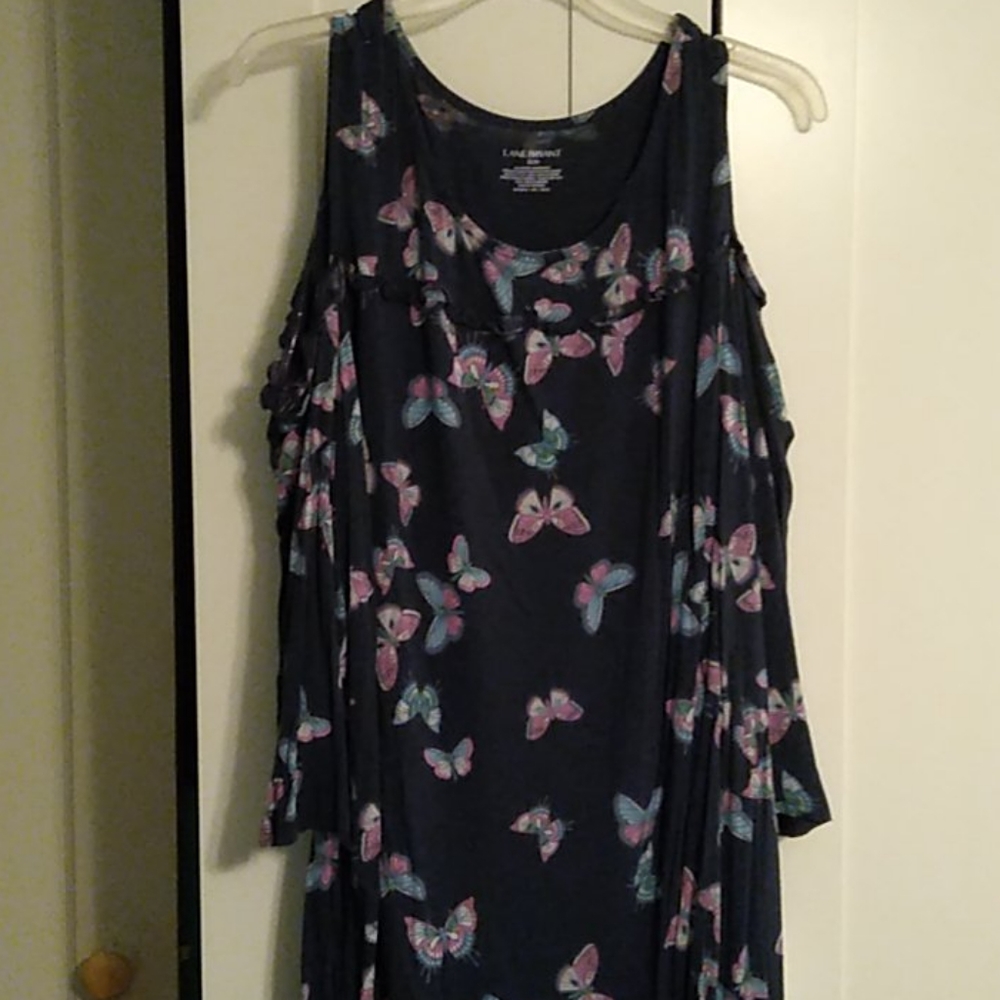 Lane Bryant Cold Shoulder long sleeve top